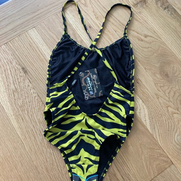 Jaded London Zebra Diamanté One Piece NWT Size 2 - Picture 3 of 3